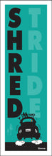 Load image into Gallery viewer, SHRED T-RIDE ~ SKI BUG TAIL ~ AIR ~ SEAFOAM