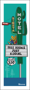 SIESTA MOTEL ~ HWY 550 ~ FREE ROOMS JUST KIDDING ~ 1:3