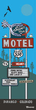 Load image into Gallery viewer, SILVER SPUR MOTEL ~ SIGN POST ~ 8x24