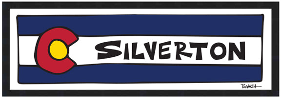 SILVERTON ~ SKI MOUNTAIN ~ COLORADO LOOSE FLAG ~ 1:3