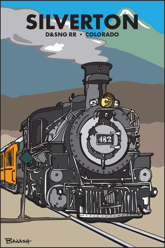 SILVERTON ~ D&SNG ~ COLORADO ~ LOCOMOTIVE 482 ~ 2:3