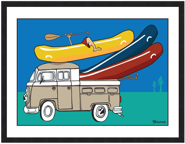 DURANGO ~ SIMPLE RAFT TRUCK BUS ~ STACKED ~ SEAFOAM ~ 3:4