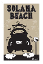 Load image into Gallery viewer, SOLANA BEACH ~ SURF BUG TAIL ~ AIR ~ BLACK N TAN ~ 2:3