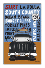 Load image into Gallery viewer, SOUTH COUNTY ~ SAN DIEGO ~ SURF TOWNS ~ SURF NOMAD TAIL ~ SAND LINES ~ 2:3