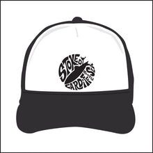 Load image into Gallery viewer, STOKED ~ CARDIFF BY THE SEA ~ BOARD LOGO ~ GRAPHIC HAT