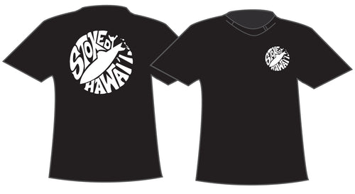 STOKED HAWAI'I ~ BOARD LOGO ~ GRAPHIC T-SHIRT