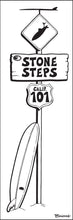 Load image into Gallery viewer, STONE STEPS ~ LEUCADIA ~ LONGBOARD ~ SURF XING ~ 8x24
