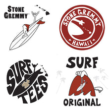 Load image into Gallery viewer, ENCINITAS ~ SURF ~ STONE GREMMY CLASSIC BOARD LOGO FIN ~ DRIFTWOOD ~ 12x18
