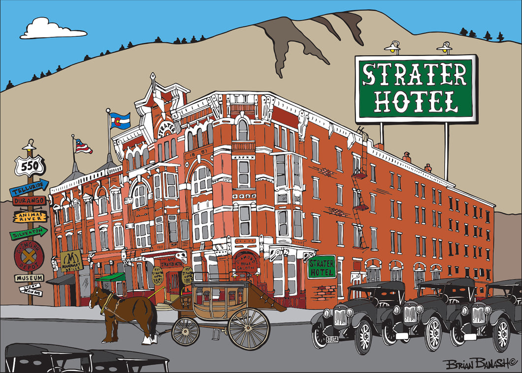 STRATER HOTEL ~ HISTORIC DOWNTOWN ~ DURANGO ~ HWY 550 ~ 3:4