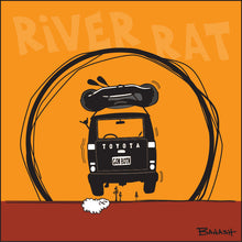 Load image into Gallery viewer, SUNDOWN ~ RIVER RAT ~ RAFT LAND CRUISER TAIL ~ AIR ~ 12x12