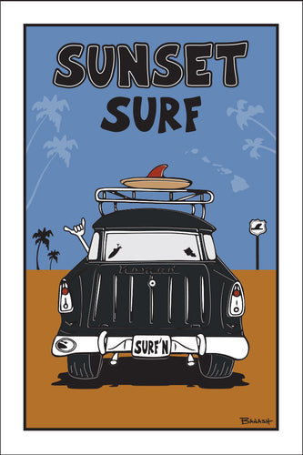 SUNSET BEACH ~ SURF ~ SURF NOMAD TAIL ~ SAND LINES ~ 2:3