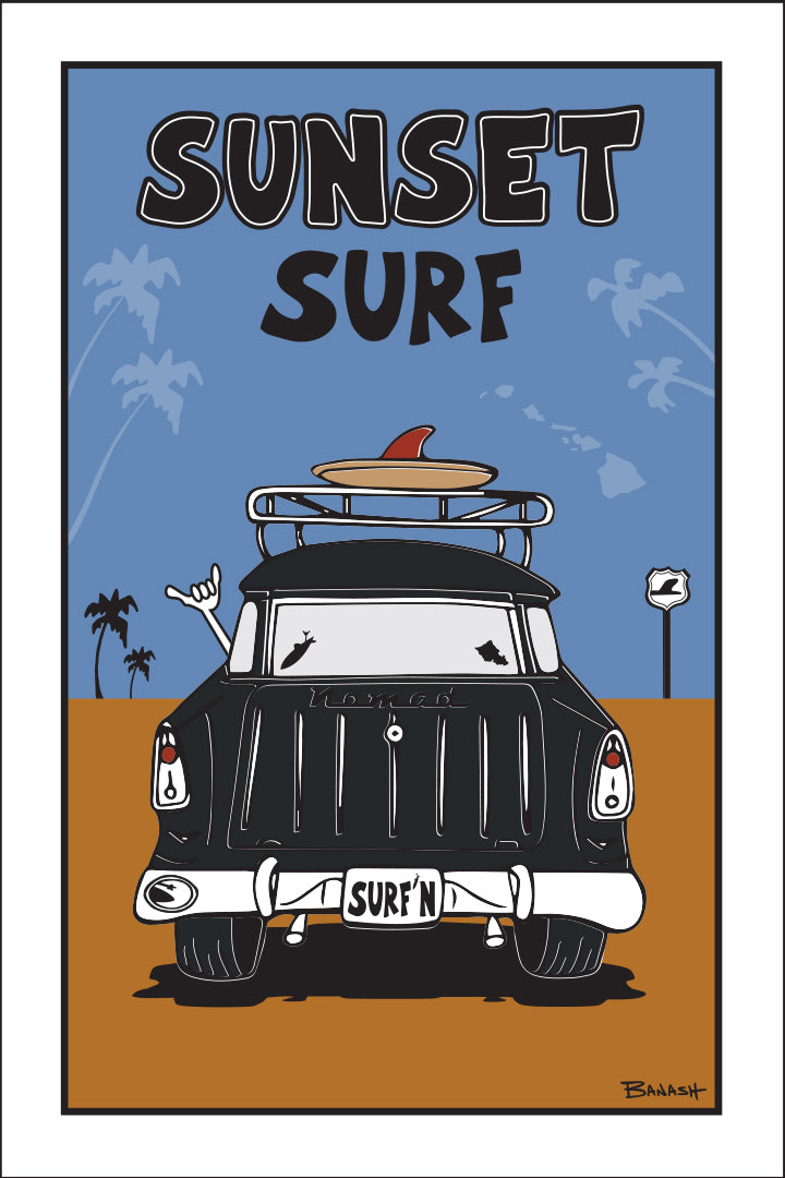 SUNSET BEACH ~ SURF ~ SURF NOMAD TAIL ~ SAND LINES ~ 2:3