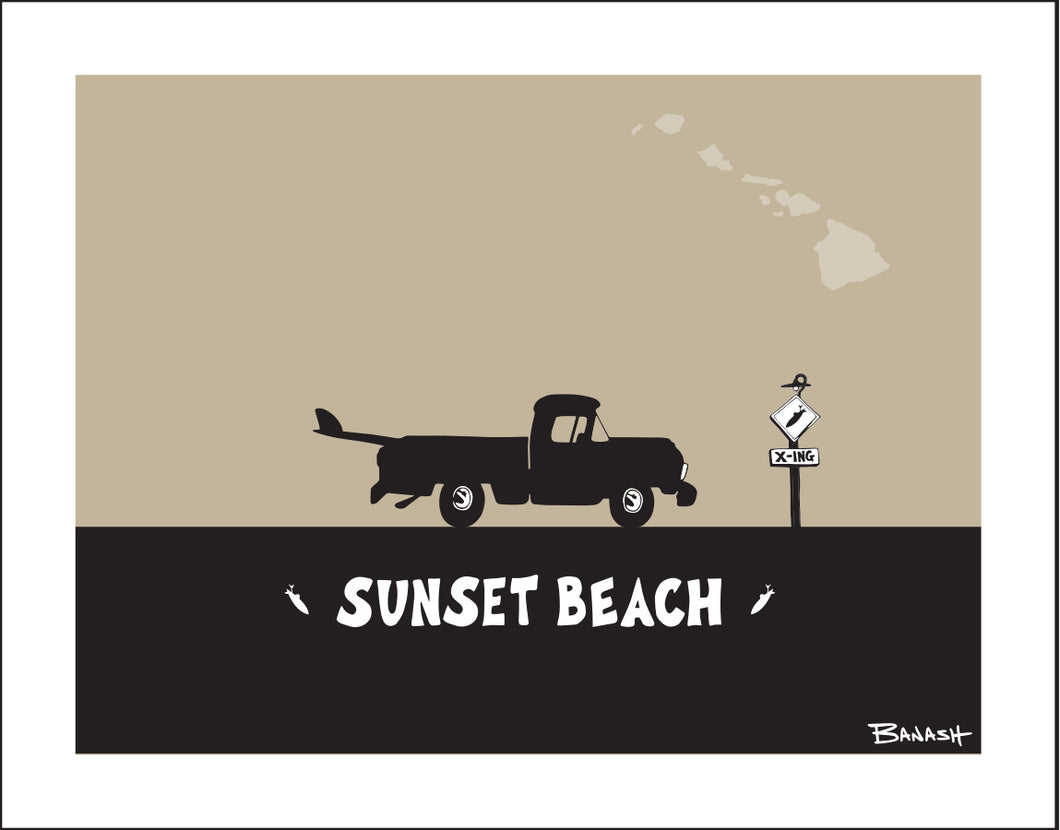 SUNSET BEACH ~ PUPUKEA TOWN ~ SURF PICKUP ~ 3:4