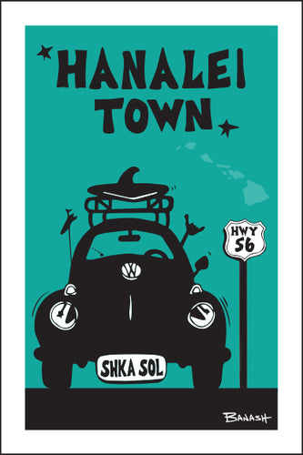 HANALEI TOWN ~ SURF BUG GRILL ~ SEAFOAM ~ 2:3