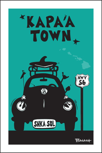 KAPA'A TOWN ~ SURF BUG GRILL ~ HWY 56 ~ SEAFOAM ~ 2:3