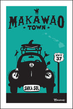 Load image into Gallery viewer, MAKAWAO TOWN ~ SURF BUG GRILL ~ HWY 37 ~ SEAFOAM ~ 2:3
