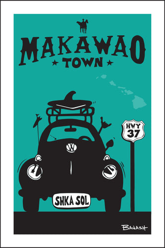 MAKAWAO TOWN ~ SURF BUG GRILL ~ HWY 37 ~ SEAFOAM ~ 2:3