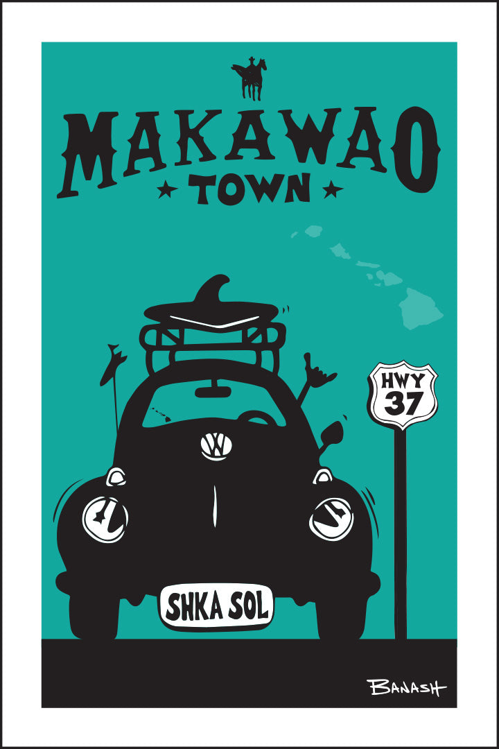MAKAWAO TOWN ~ SURF BUG GRILL ~ HWY 37 ~ SEAFOAM ~ 2:3