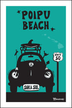 Load image into Gallery viewer, POIPU BEACH ~ KAUA'I ~ SURF BUG GRILL ~ SEAFOAM ~ 2:3