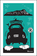 Load image into Gallery viewer, LE'AHI (DIAMOND HEAD) ~ WAIKIKI ~ O'AHU ~ SURF BUG TAIL ~ AIR ~ SEAFOAM ~ 2:3