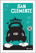 Load image into Gallery viewer, SAN CLEMENTE ~ SURF BUG TAIL ~ AIR ~ HWY 1 ~ SEAFOAM ~ 2:3