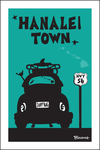 HANALEI TOWN ~ SURF BUG TAIL ~ SEAFOAM ~ 2:3