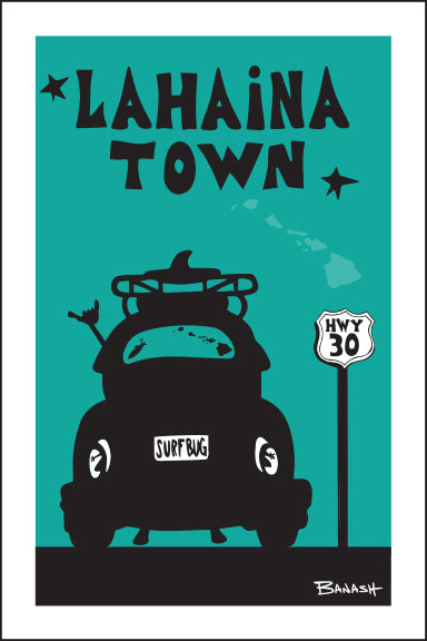 LAHAINA TOWN ~ SURF BUG TAIL ~ SEAFOAM ~ 2:3