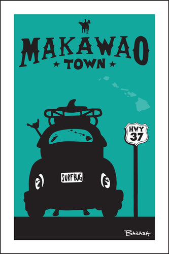 MAKAWAO TOWN ~ SURF BUG TAIL ~ HWY 37 ~ SEAFOAM ~ 2:3