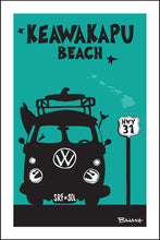 Load image into Gallery viewer, KEAWAKAPU BEACH ~ WAILEA ~ SURF BUS GRILL ~ HWY 31 ~ SEAFOAM ~ 2:3