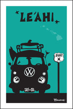 Load image into Gallery viewer, LE'AHI (DIAMOND HEAD) ~ WAIKIKI ~ O'AHU ~ SURF BUS GRILL ~ SEAFOAM ~ 2:3