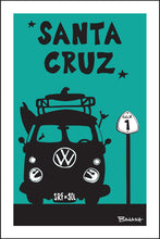 Load image into Gallery viewer, SANTA CRUZ ~ SURF BUS GRILL ~ HWY 1 ~ SEAFOAM ~ 2:3
