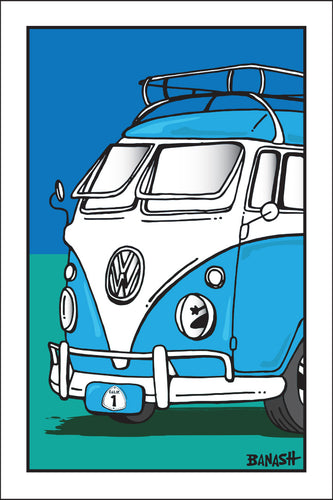 CALIFORNIA ~ SURF CALIF. STYLE BUS ~ OLD HWY 1 ~ SEAFOAM ~ 2:3