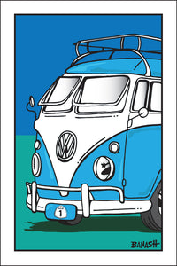 CALIFORNIA ~ SURF CALIF. STYLE BUS ~ OLD HWY 1 ~ SEAFOAM ~ 2:3