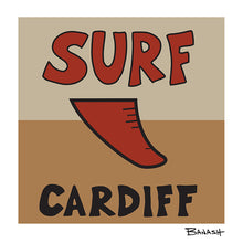Load image into Gallery viewer, CARDIFF BY THE SEA ~ SURF ~ RED FIN