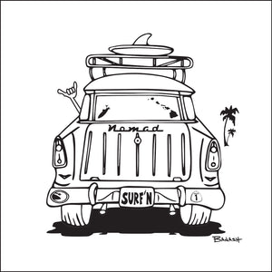 HAWAI'I ~ SURF CHEVY NOMAD TAIL ~ CATCH A LINE ~ 1:1