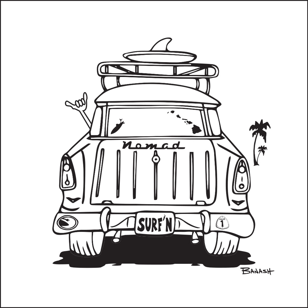 HAWAI'I ~ SURF CHEVY NOMAD TAIL ~ CATCH A LINE ~ 1:1