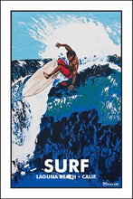 Load image into Gallery viewer, SURF ~ LAGUNA BEACH ~ CALIF. ~ BIG RIGHT ~ 2:3