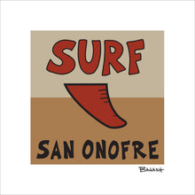 Load image into Gallery viewer, SAN ONOFRE ~ SURF ~ RED FIN