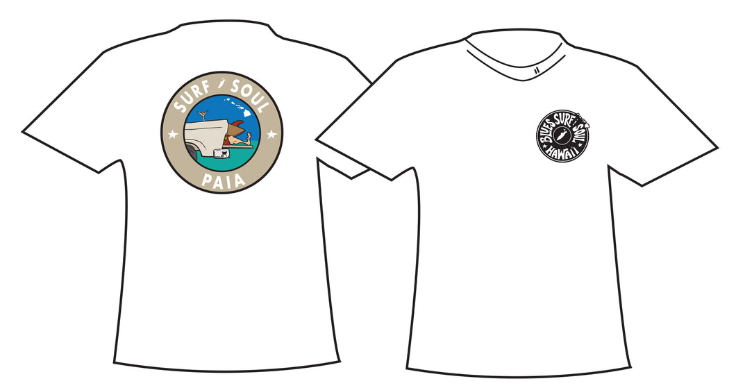 SURF SOUL ~ PA'IA ~ TAILGATE SURF GREM ~ ROUND ~ GRAPHIC T-SHIRT