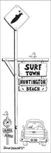 Load image into Gallery viewer, SURF TOWN ~ HUNTINGTON BEACH ~ SURF XING ~ SURF PICKUP TAIL ~ 1:3
