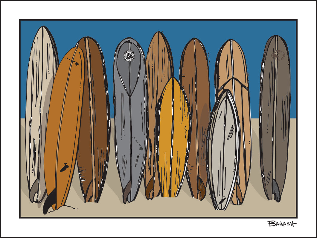 SURFBOARD QUIVER ~ 3:4
