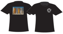 Load image into Gallery viewer, SURFBOARD QUIVER ~ BLUES SURF SOUL HAWAI&#39;I ~ GRAPHIC T-SHIRT