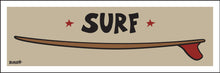 Load image into Gallery viewer, SURF ~ RED FIN ~ SURFBOARD ~ 8x24