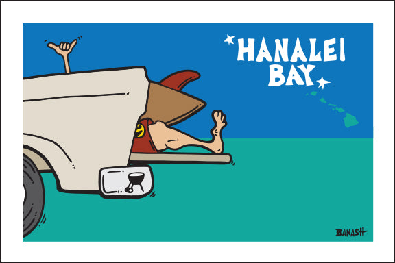 HANALEI BAY ~ TAILGATE SURF GREM ~ SEAFOAM ~ 2:3