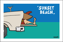 Load image into Gallery viewer, SUNSET BEACH ~ TAILGATE SURF GREM ~ 2:3