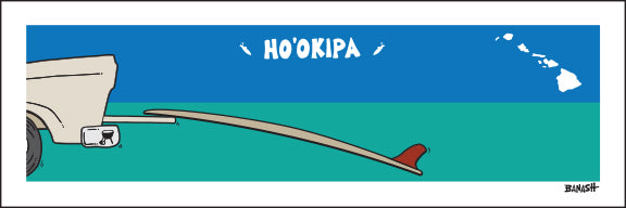 HO'OKIPA ~ TAILGATE SURFBOARD ~ 1:3