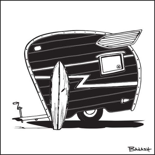 HAWAI'I ~ TEAR DROP CAMPER ~ SURFBOARD ~ CATCH A LINE ~ 1:1