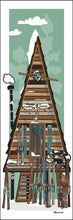 Load image into Gallery viewer, TELLURIDE ~ A FRAME HUT ~ VINTAGE SKIIS ~ 1:3