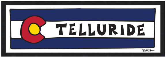 TELLURIDE ~ COLORADO LOOSE FLAG ~ 1:3