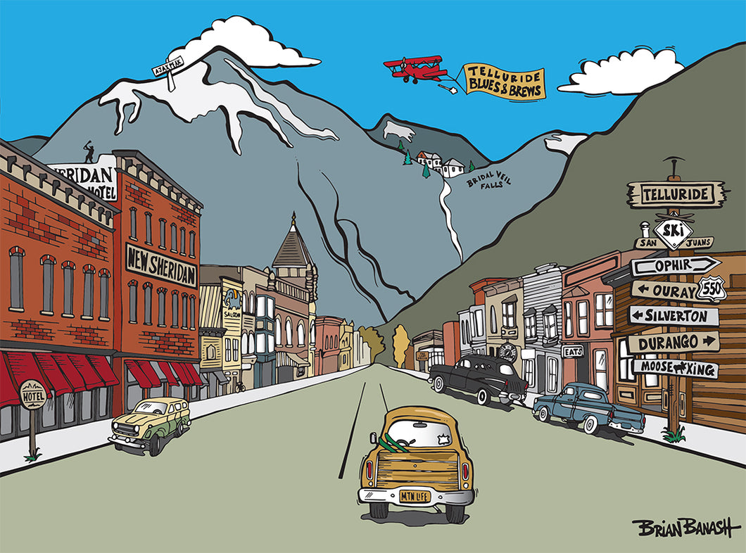 TELLURIDE ~ HISTORIC DOWNTOWN ~ COLORADO ~ 16x20